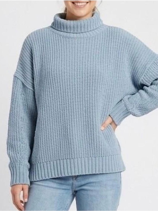 aerie Sweaters - Aerie XXL Light Blue Women's Chunky Knit Sweater